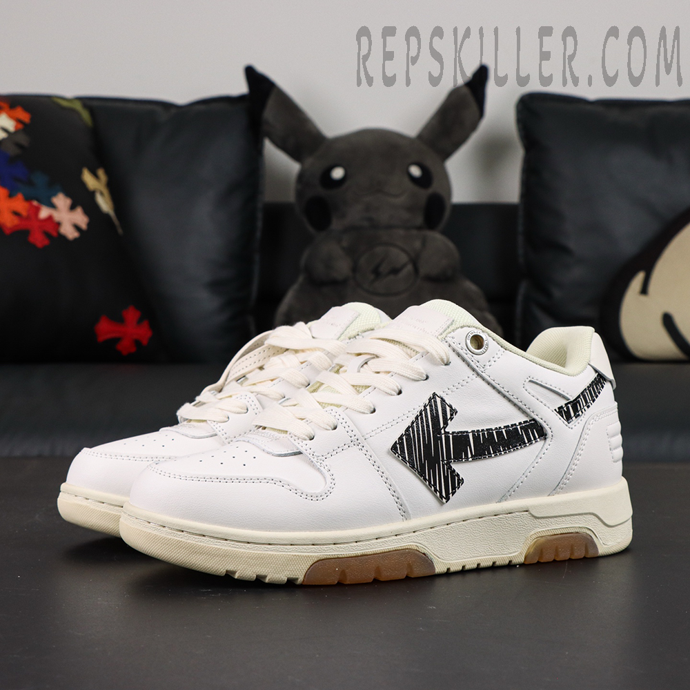 Off White Out Of Office Low Calf Specials White Black