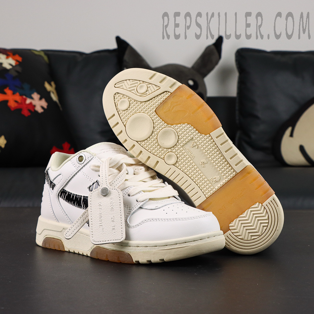 Off White Out Of Office Low Calf Specials White Black