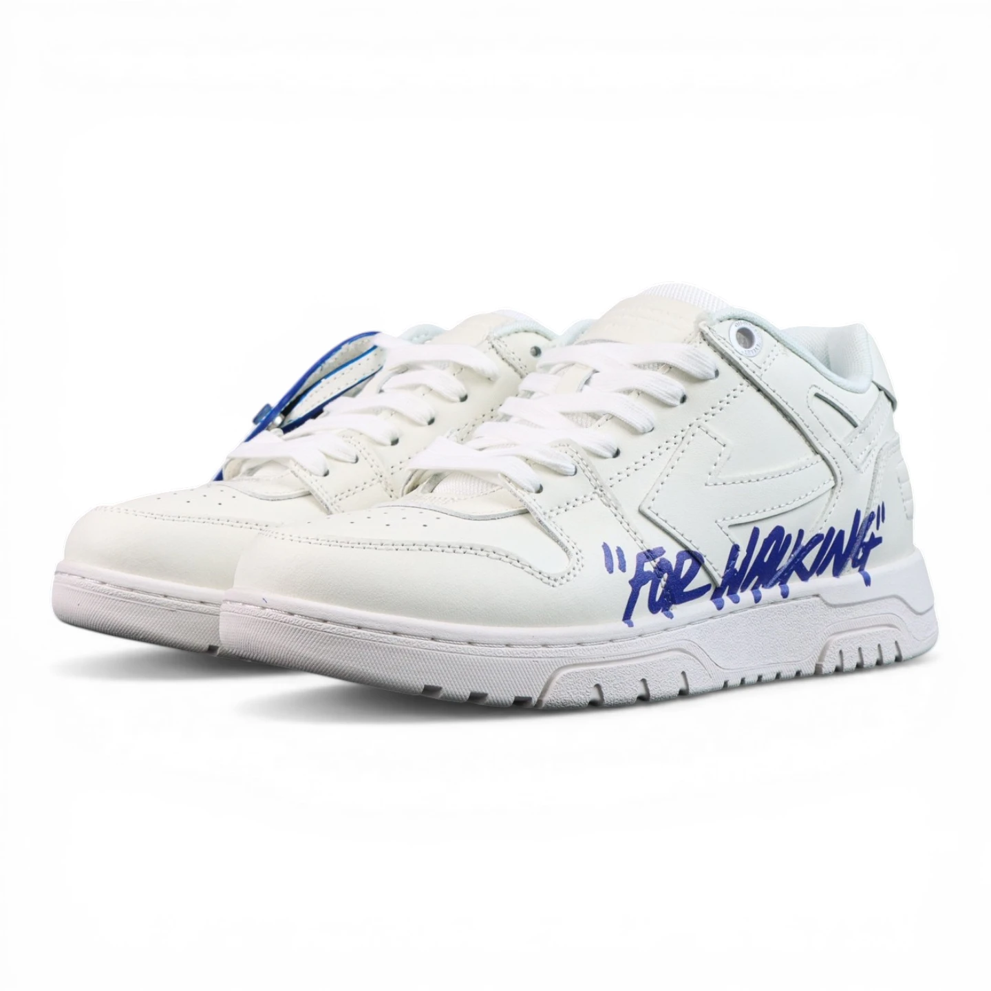 Off White Out Of Office Low For Walking White Blue White Sole