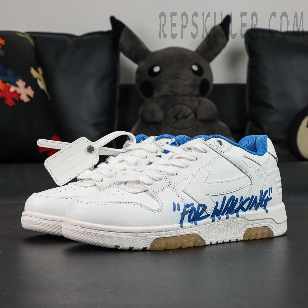 Off White Out Of Office Low For Walking White Blue