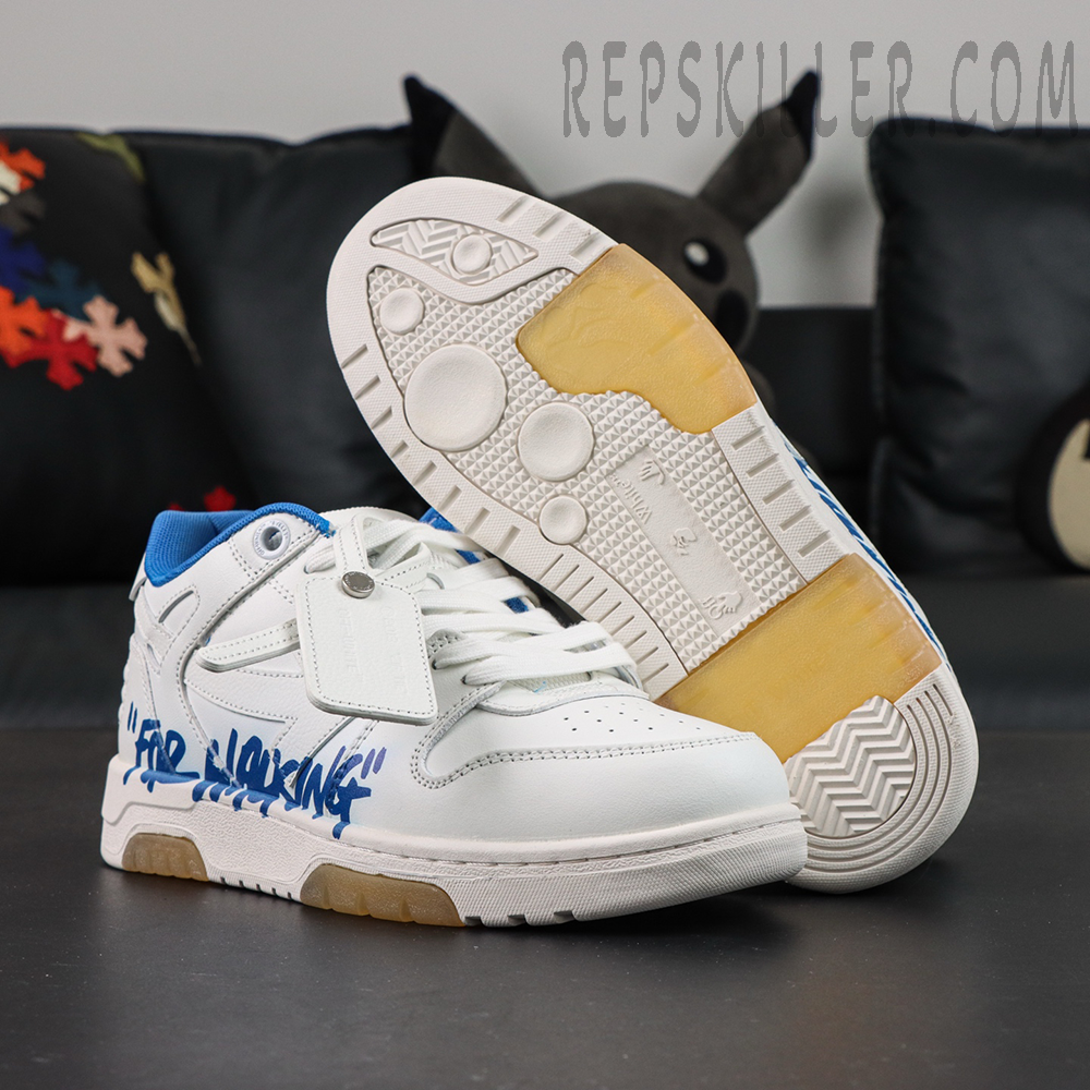 Off White Out Of Office Low For Walking White Blue