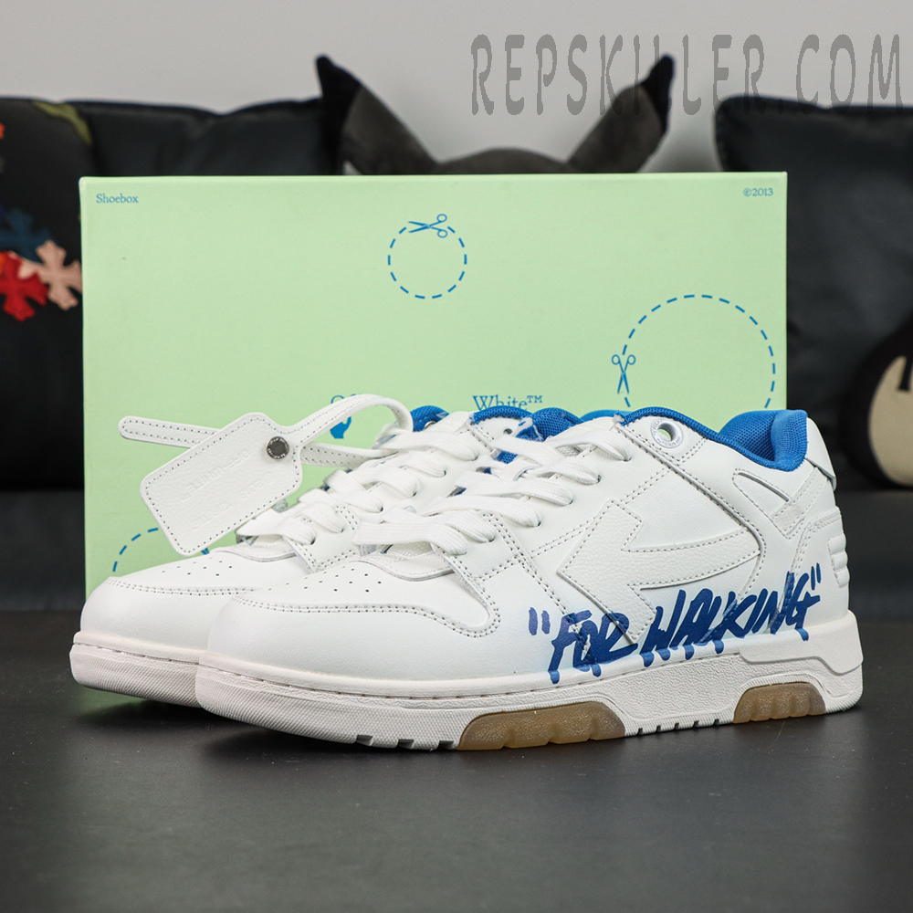 Off White Out Of Office Low For Walking White Blue