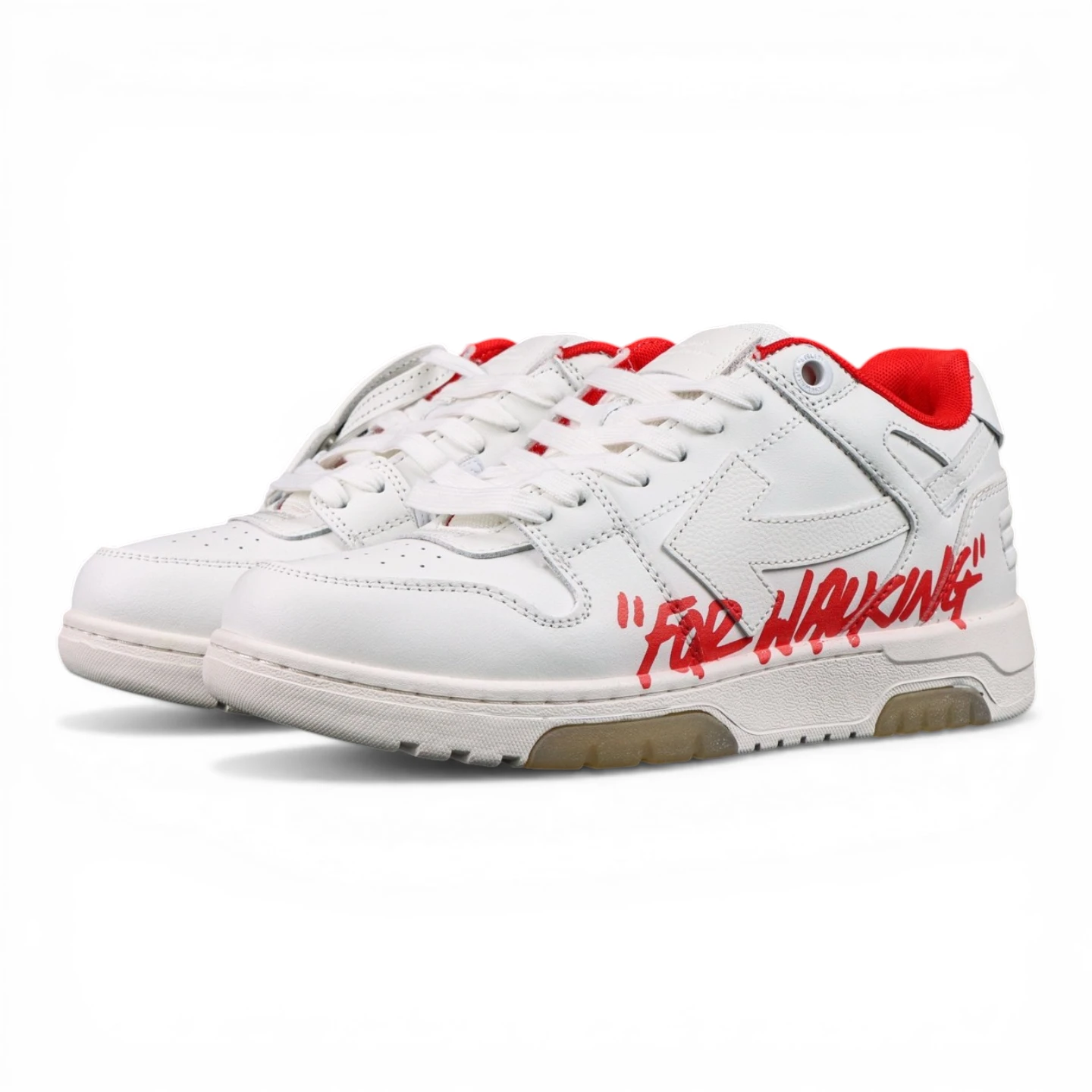 Off White Out Of Office Low For Walking White Red