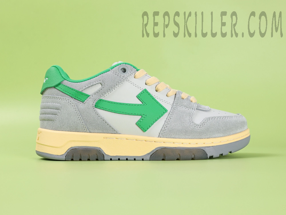 Off White Out Of Office Low Light Grey Green