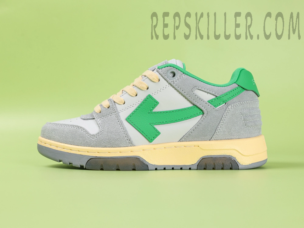 Off White Out Of Office Low Light Grey Green