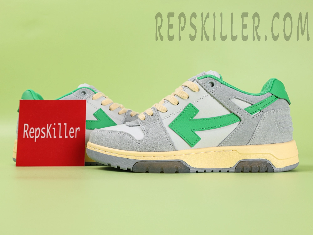 Off White Out Of Office Low Light Grey Green