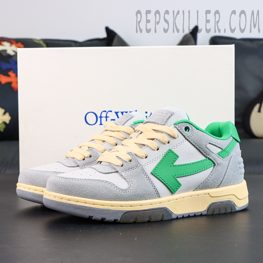 Off White Out Of Office Low Light Grey Green 2