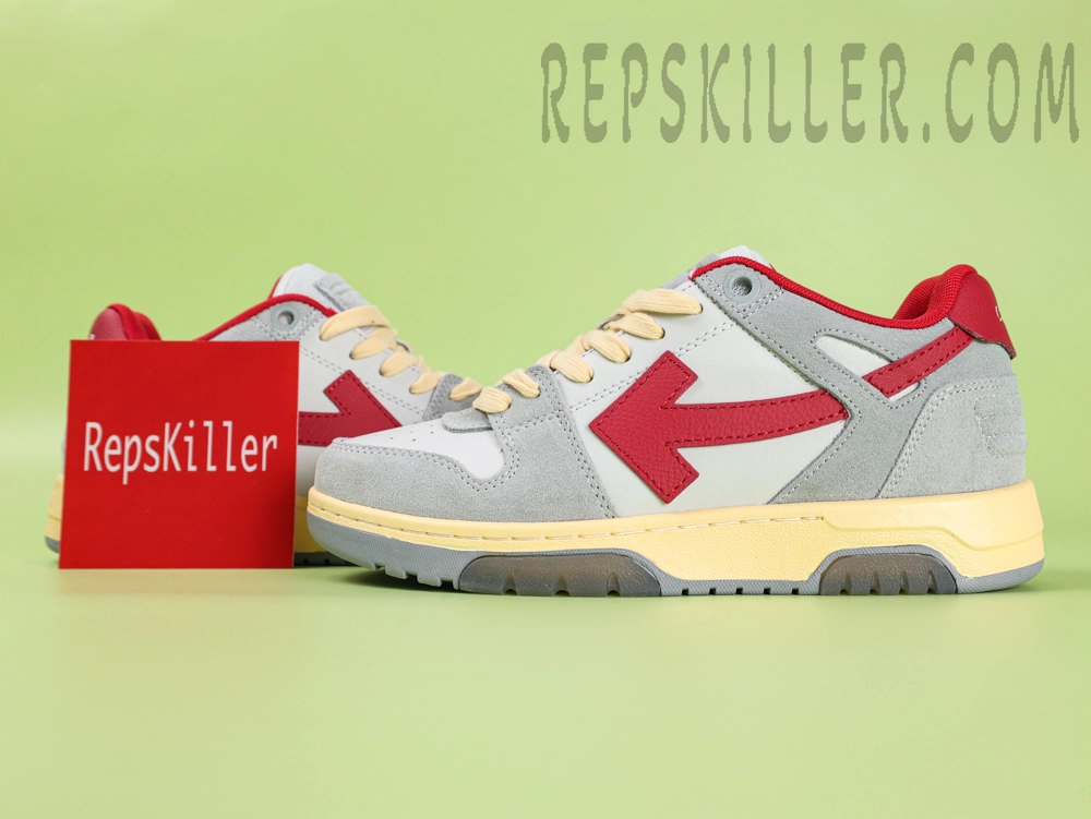 Off White Out Of Office Low Light Grey Red