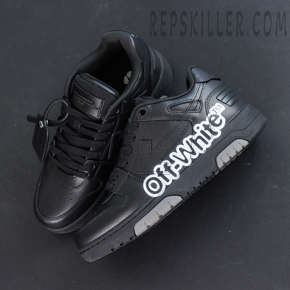 Off White Out Of Office Low Logo Print Black