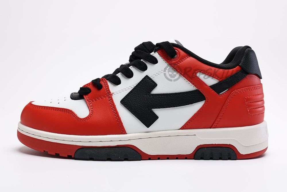 Off White Out Of Office Low Red White Black Replica