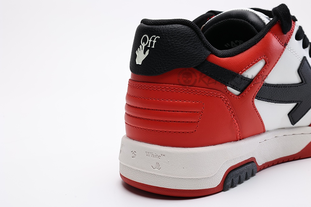 Off White Out Of Office Low Red White Black Replica