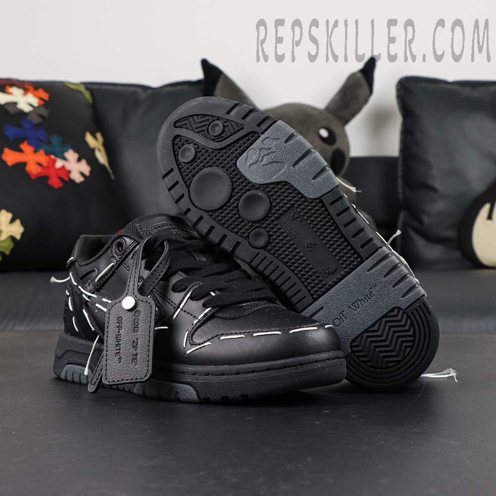 Off White Out Of Office Sartorial Stitch Black