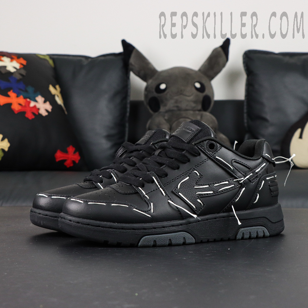 Off White Out Of Office Sartorial Stitch Black