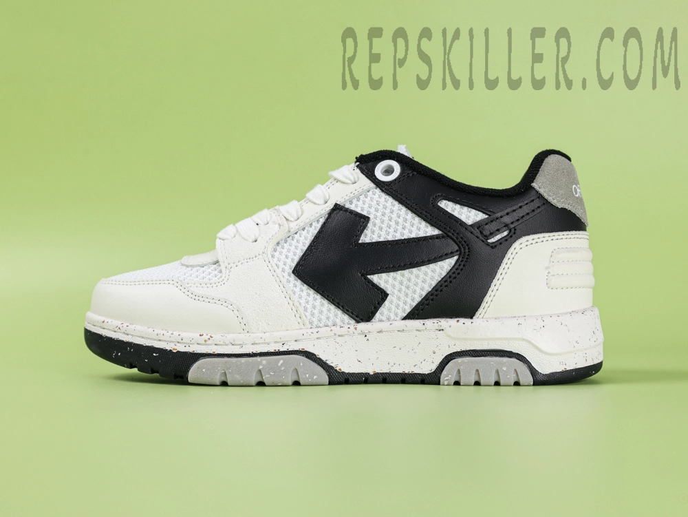 Off White Out Of Office Slim White Black Speckled 1