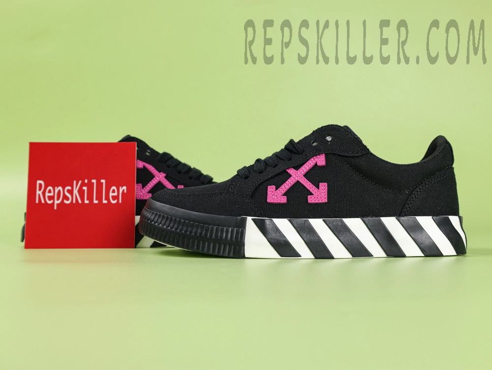 Off White Vulc Sneaker Black Fuchsia