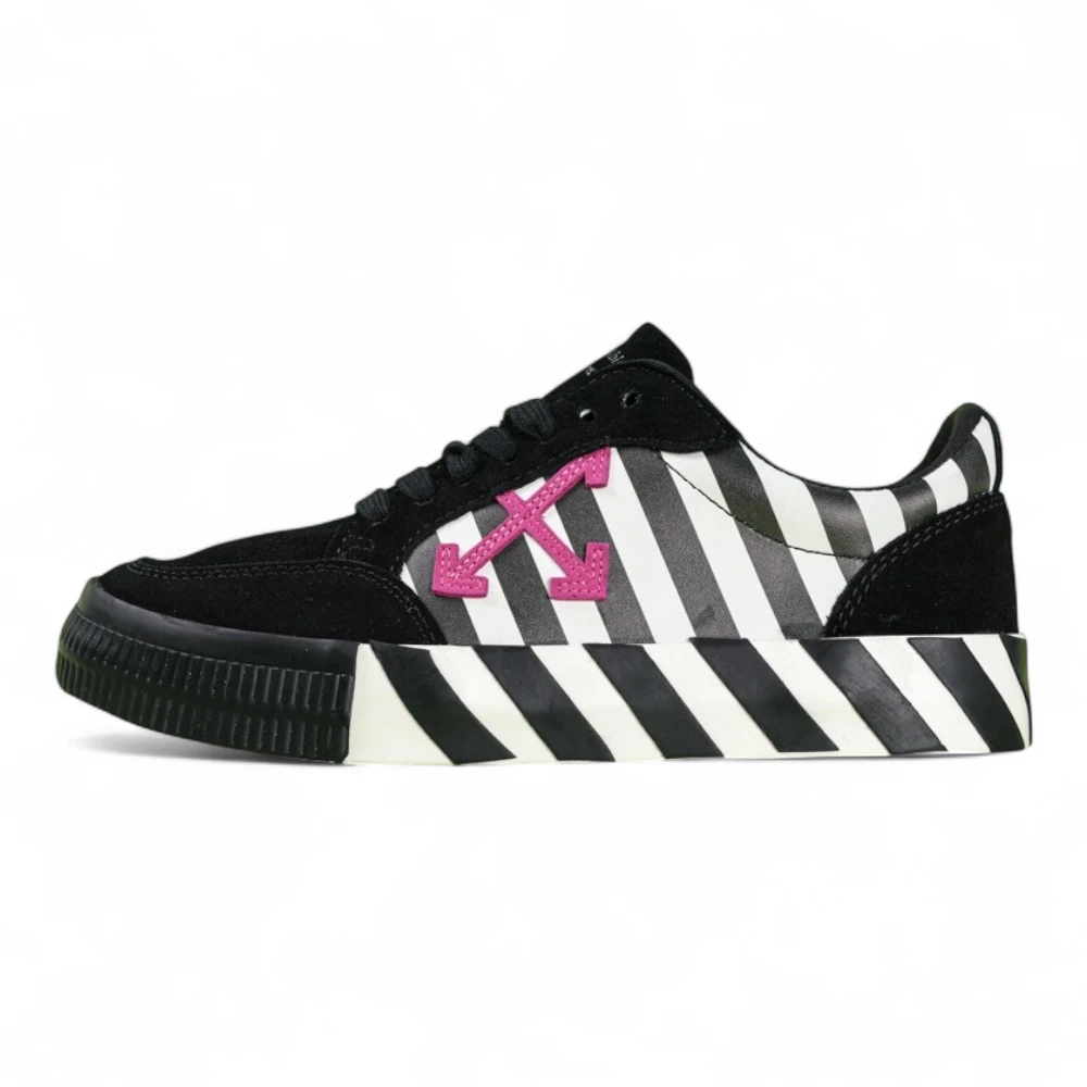 Off White Wmns Vulc Sneaker Black Violet