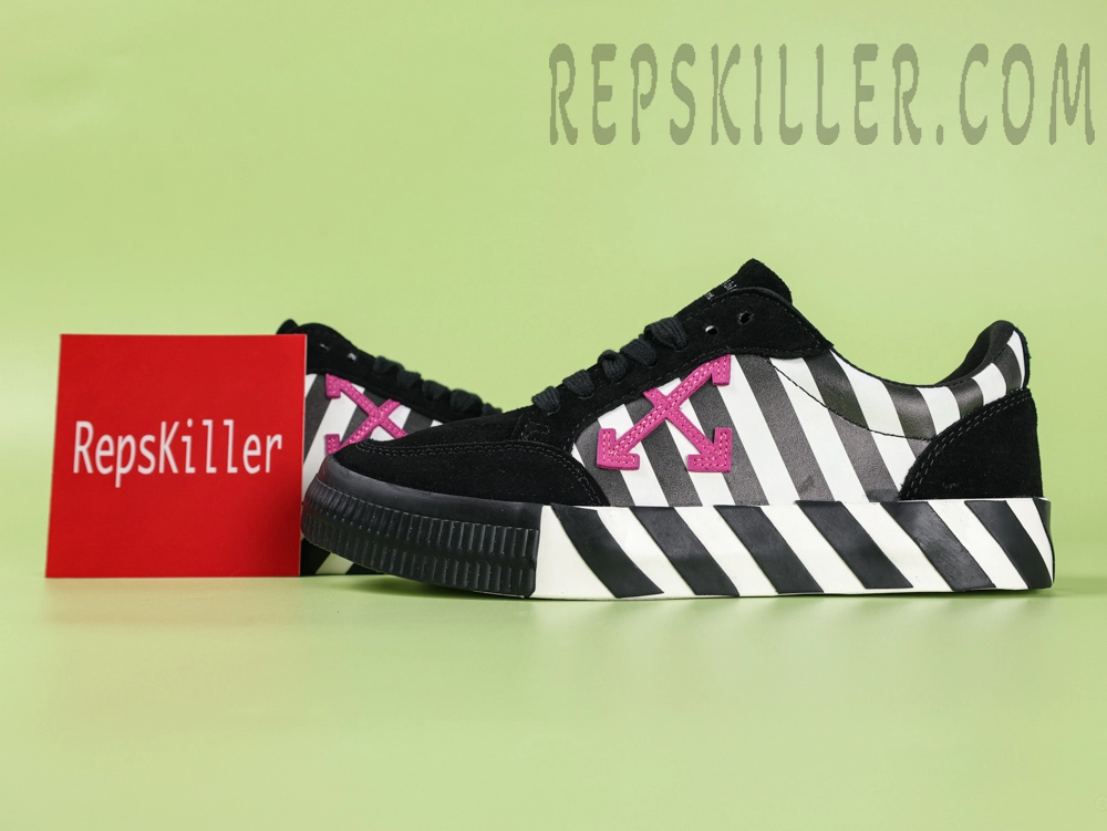 Off White Wmns Vulc Sneaker Black Violet