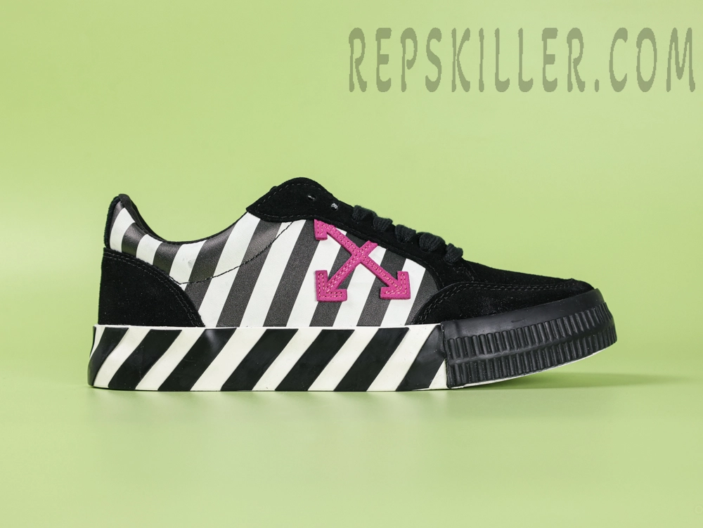 Off White Wmns Vulc Sneaker Black Violet