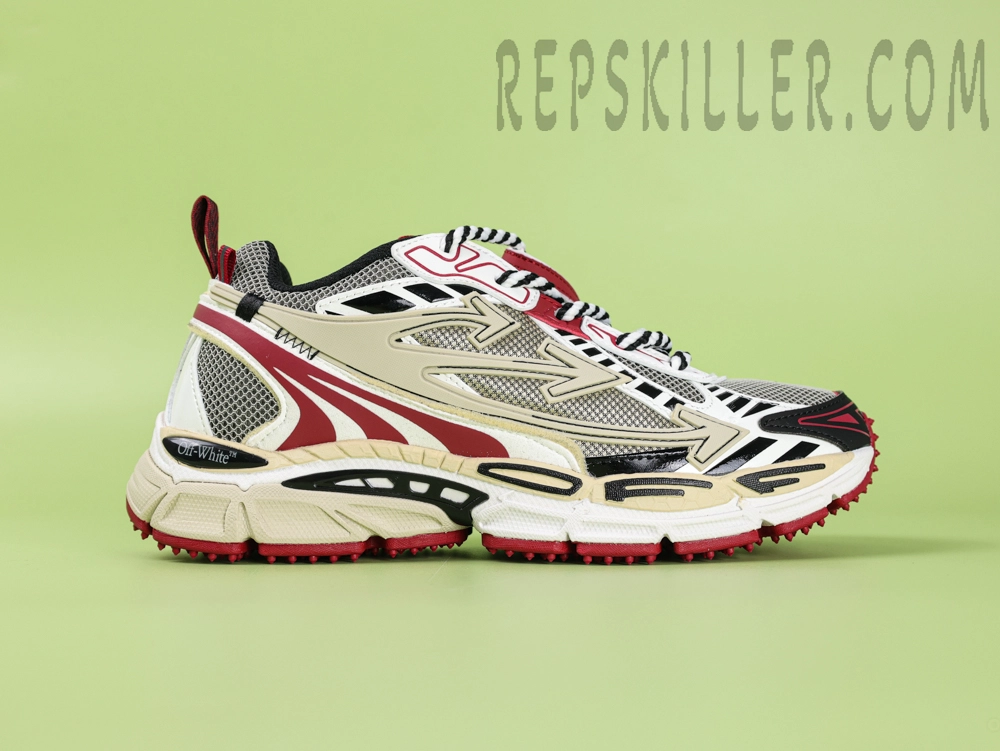 Off White C O Virgil Abloh Be Right Back Khaki Red