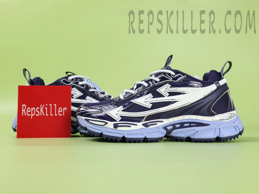 Off White C O Virgil Abloh Be Right Back Navy Blue