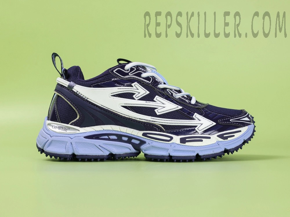 Off White C O Virgil Abloh Be Right Back Navy Blue