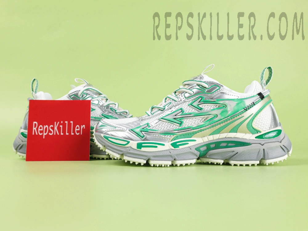 Off White C O Virgil Abloh Be Right Back Silver Green