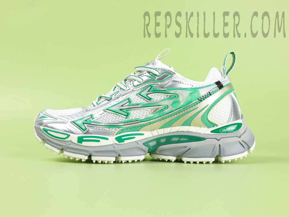 Off White C O Virgil Abloh Be Right Back Silver Green