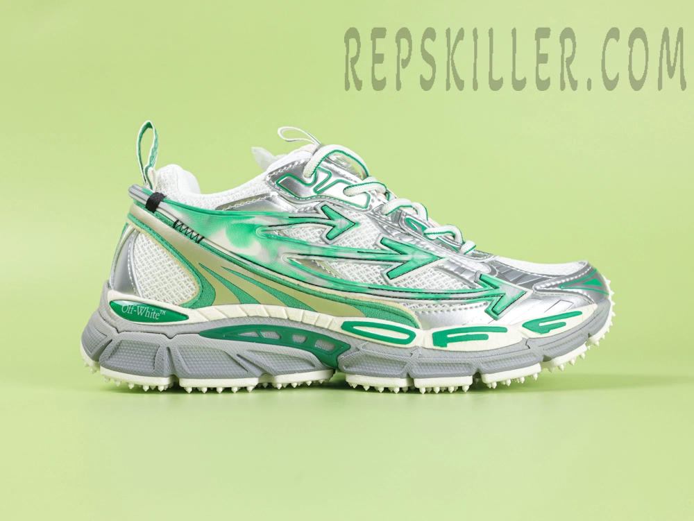 Off White C O Virgil Abloh Be Right Back Silver Green