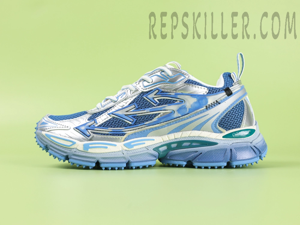 Off White C O Virgil Abloh Be Right Back Silver Blue