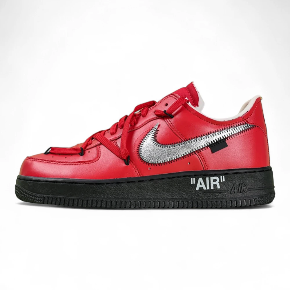 Off White X Air Force 1 Low Sp Red Black