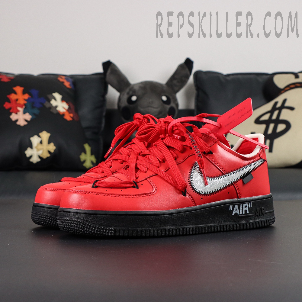 Off White X Air Force 1 Low Sp Red Black