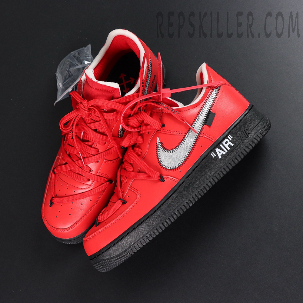 Off White X Air Force 1 Low Sp Red Black