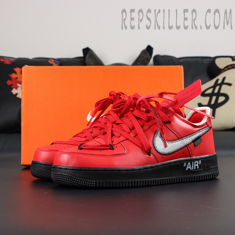 Off White X Air Force 1 Low Sp Red Black