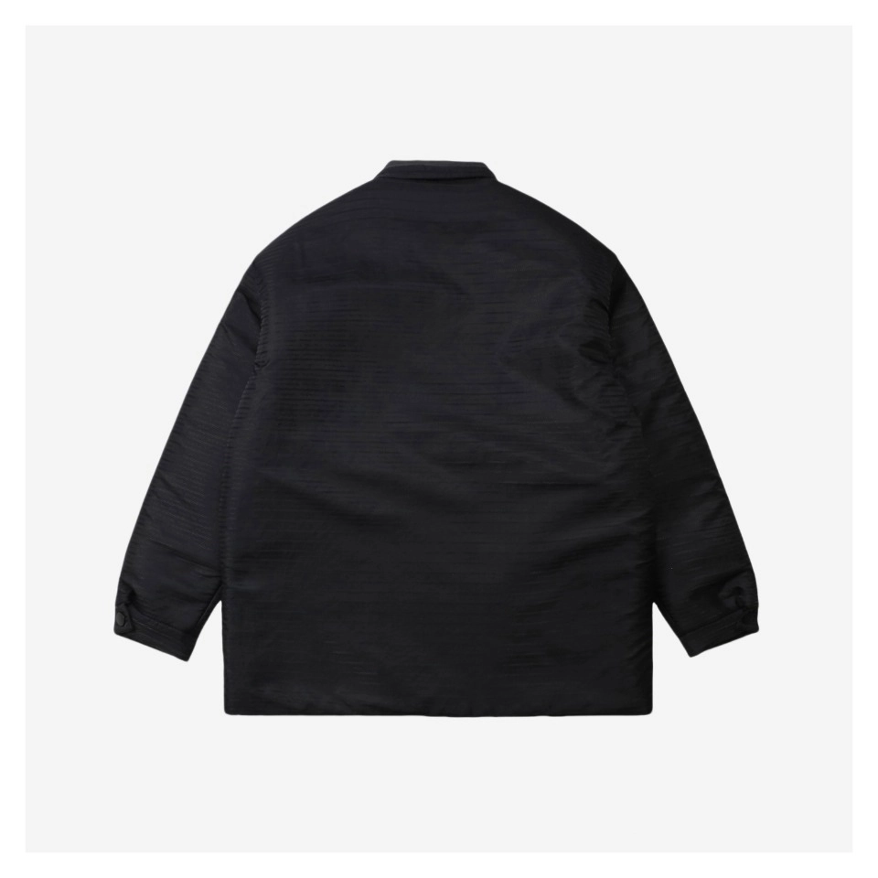 Pd Triangle Logo Jacquard Cotton Puffer Jacket