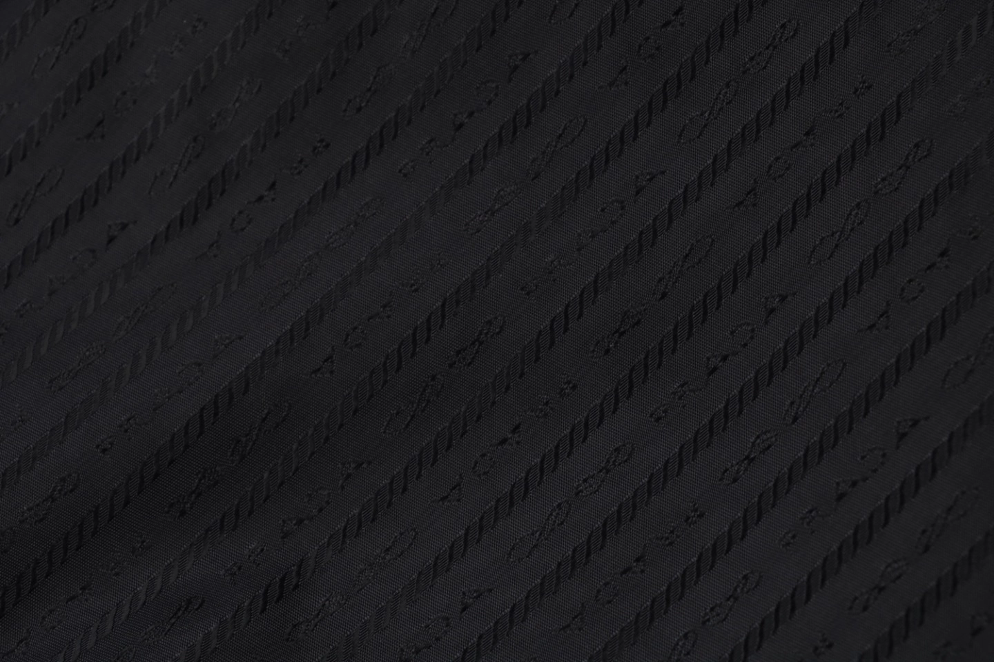Pd Triangle Logo Jacquard Cotton Puffer Jacket