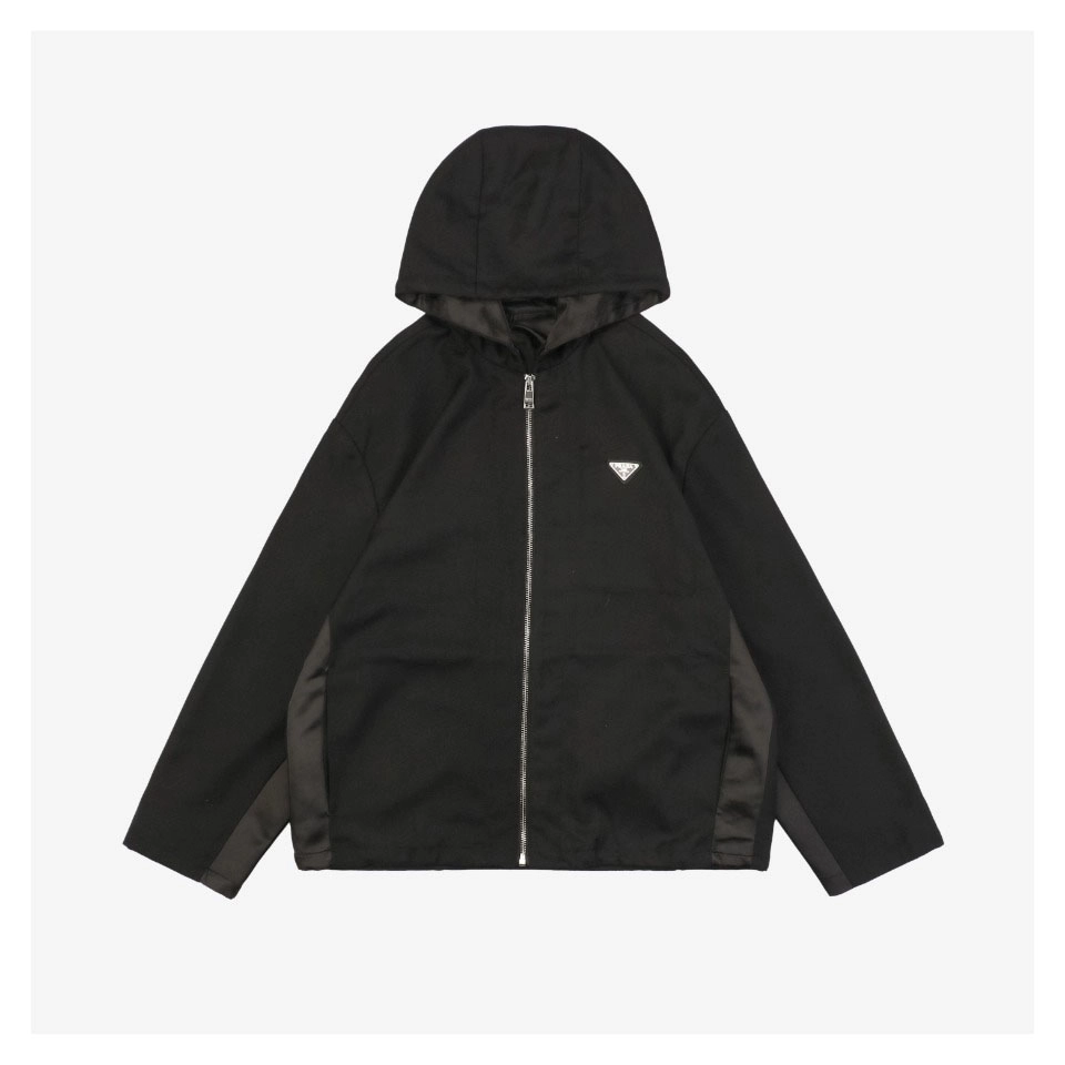 PD-Triangle-Logo-Patchwork-Zip-Up-Hooded-Jacket6.jpeg.webp Prada Triangle Logo Patchwork Zip Up Hooded Jacket