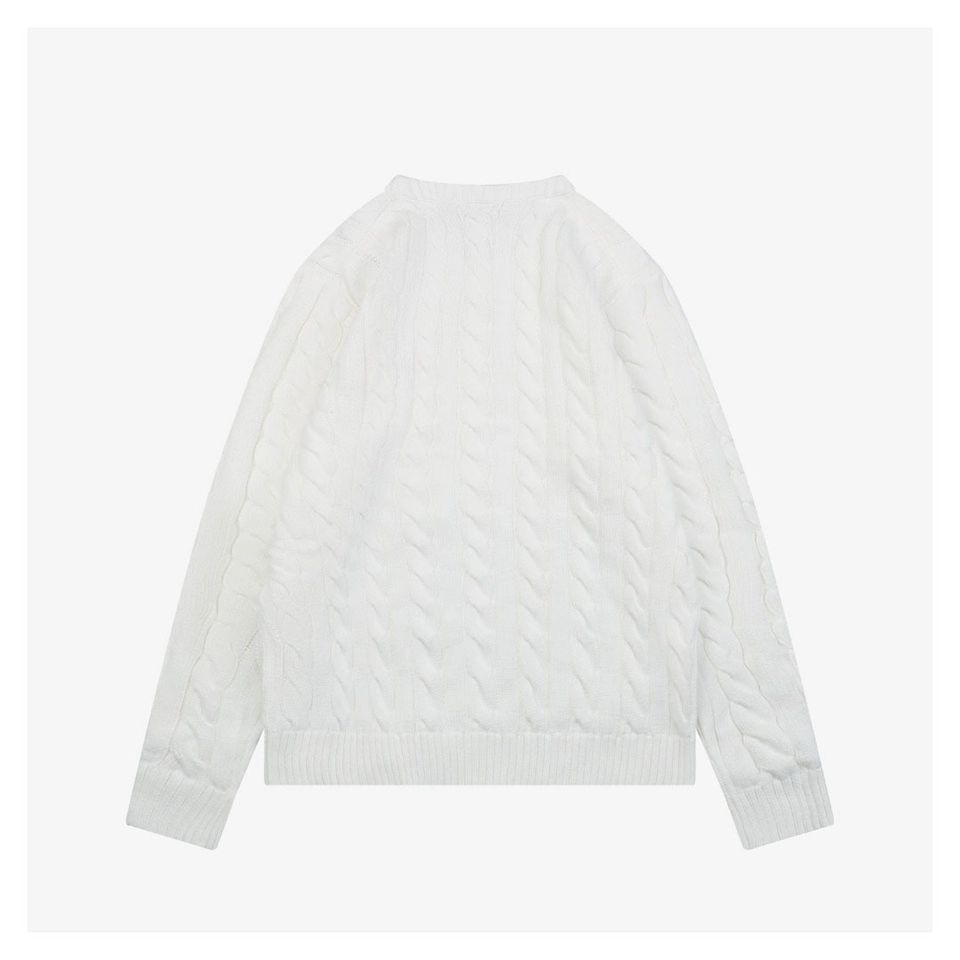 Ralph Lauren Cable Knit Crewneck Pony Logo Sweater