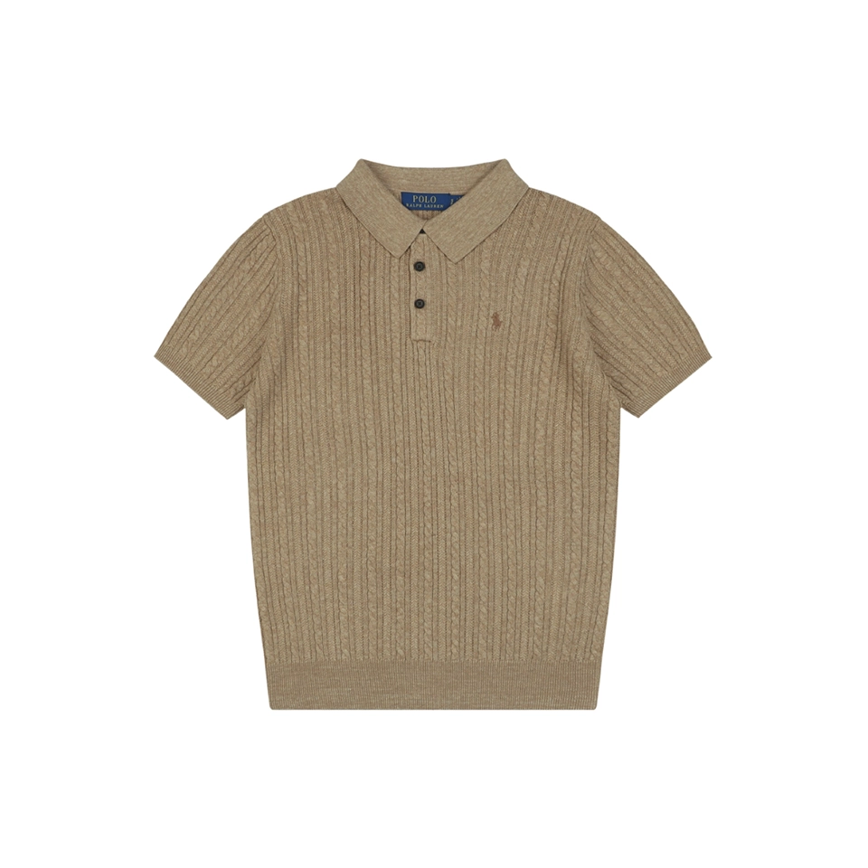 Ralph Lauren Cable Knit Polo T Shirt