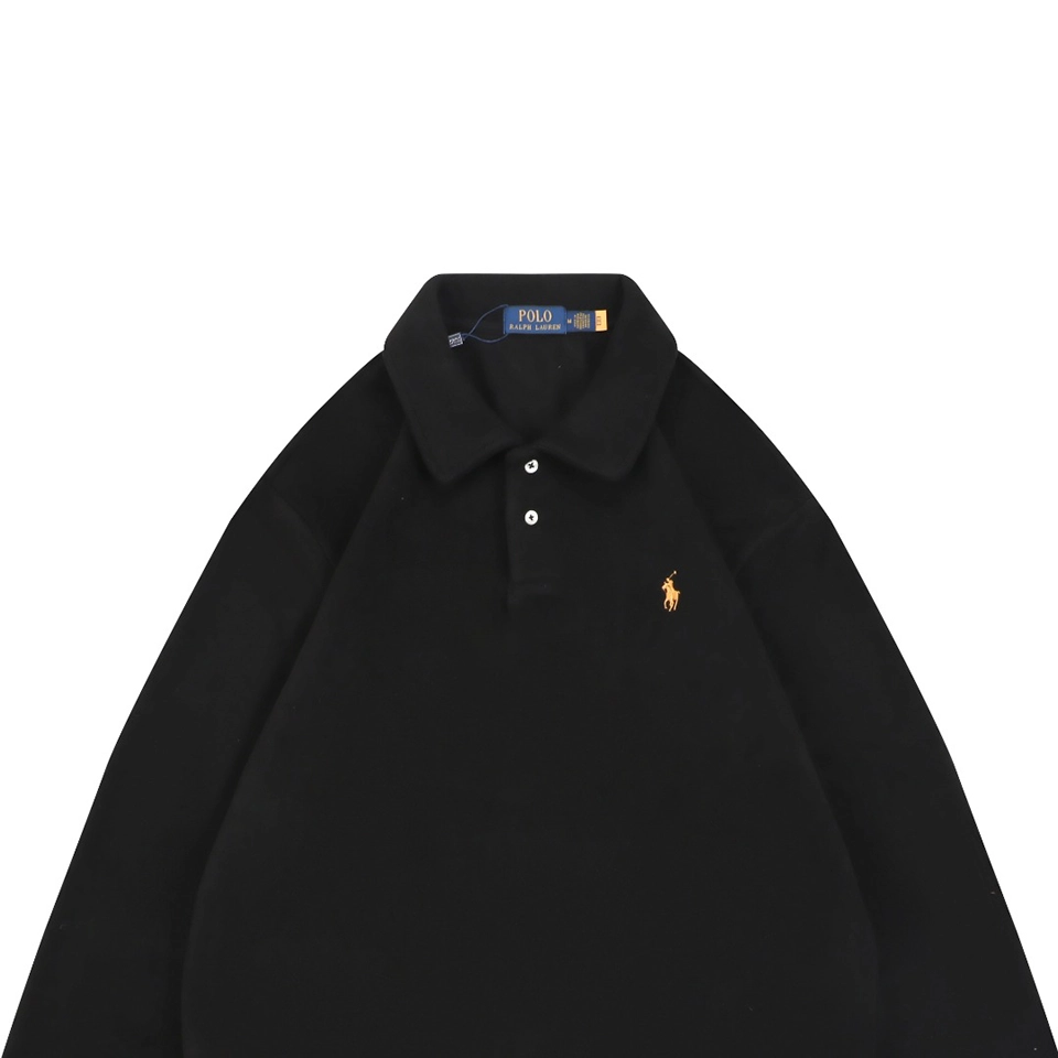 Ralph Lauren Embroidered Pony Double Fleece Polo Shirt