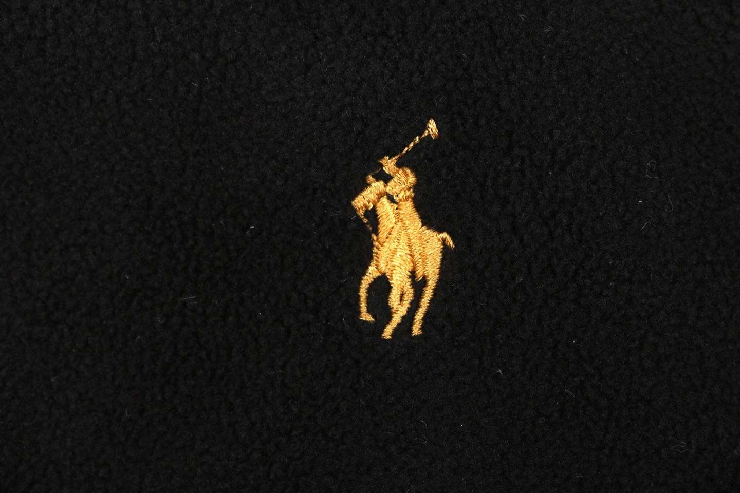 Ralph Lauren Embroidered Pony Double Fleece Polo Shirt