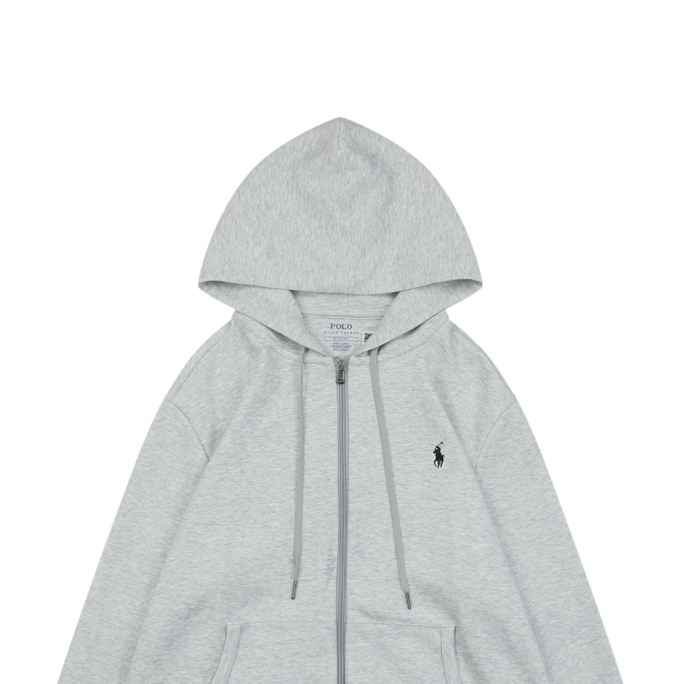 Ralph Lauren Embroidered Pony Zip Up Hoodie