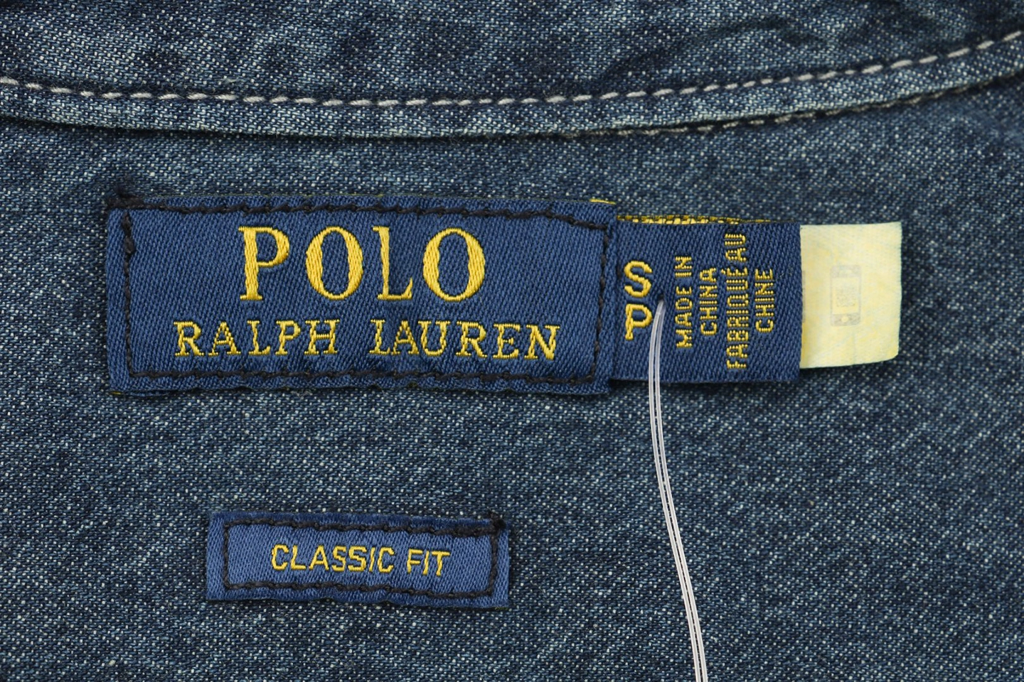 Ralph Lauren Pony Embroidered Denim Shirt Dark Blue