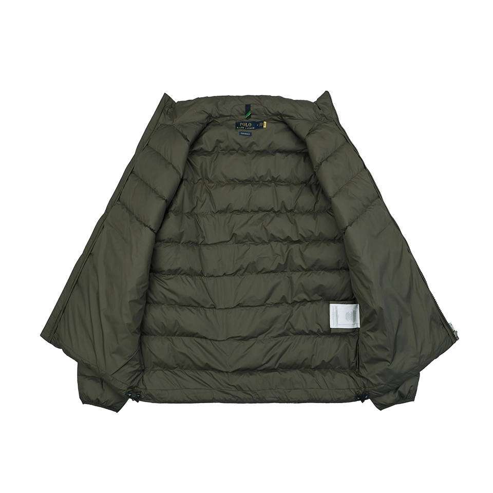 Ralph Lauren Pony Logo Quilted Stand Collar Down Jacket