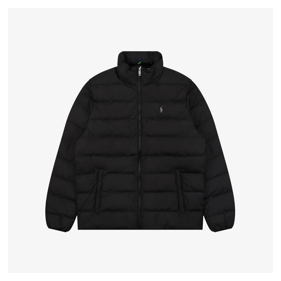 Ralph Lauren Pony Logo Quilted Stand Collar Down Jacket
