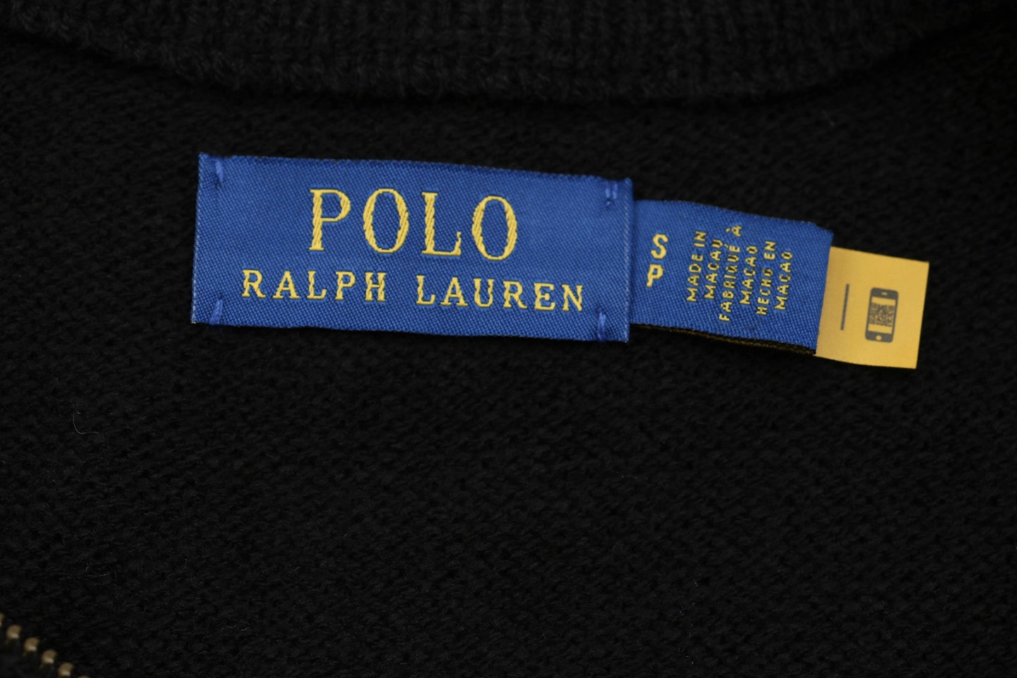 Ralph Lauren Small Pony Quarter Zip Sweater