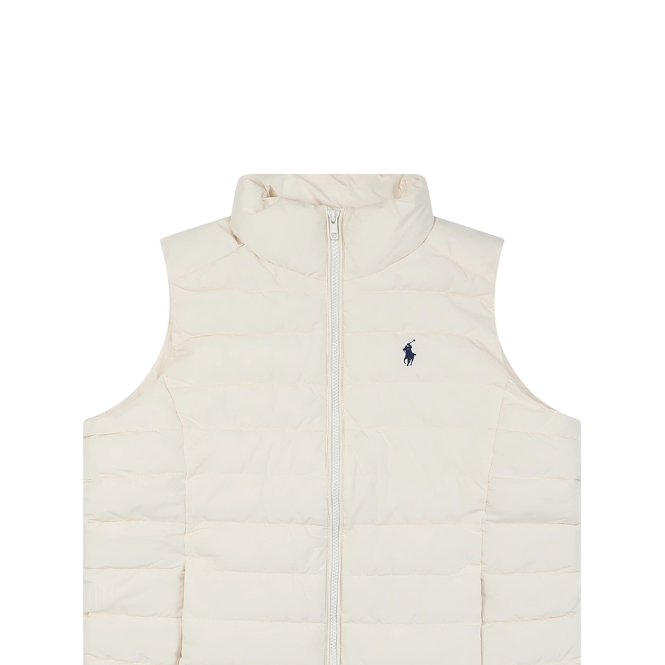 Ralph Lauren Womens Pony Logo Quilted Down Vest