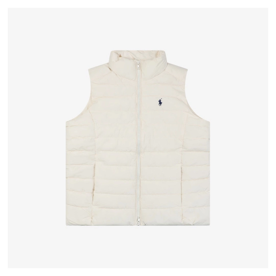 Ralph Lauren Womens Pony Logo Quilted Down Vest