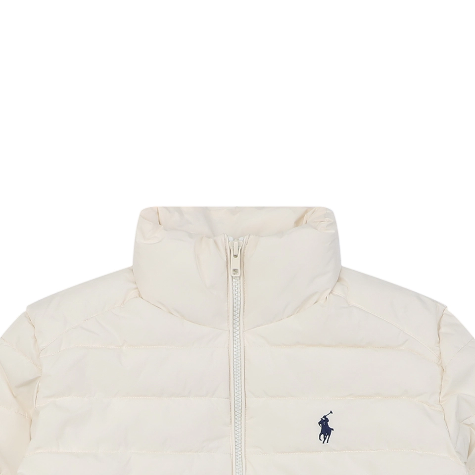 Ralph Lauren Womens Quilted Pony Logo Down Jacket