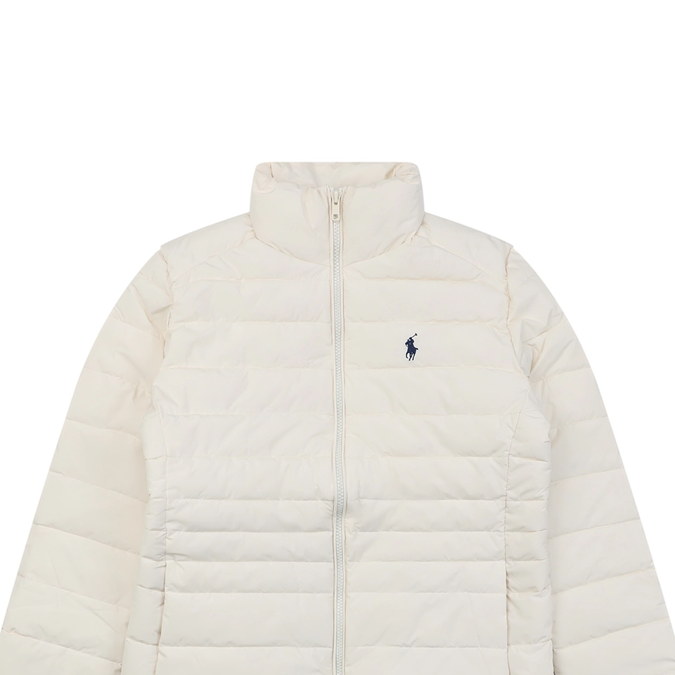Ralph Lauren Womens Quilted Pony Logo Down Jacket