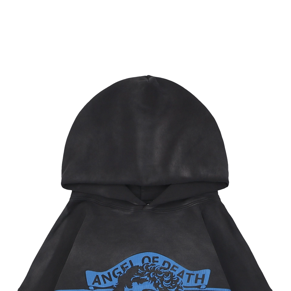 Saint Michael Angel Rebirth Vintage Distressed Graphic Hoodie